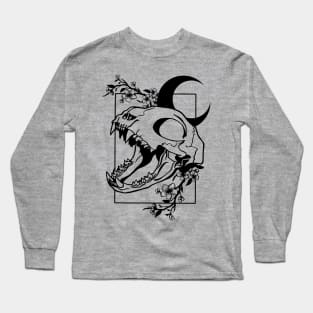 Lunar Reminiscence Black Long Sleeve T-Shirt